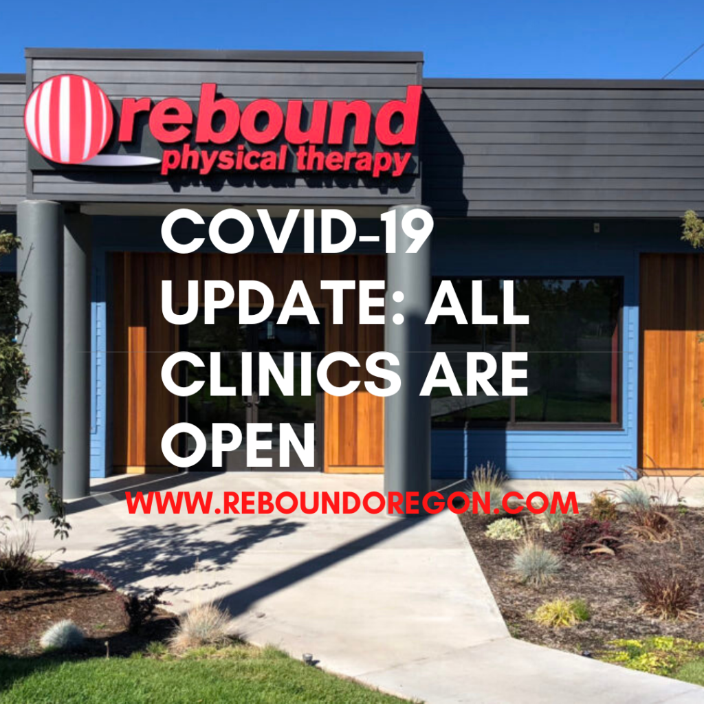 COVID-19: An Important Message from Rebound Physical Therapy